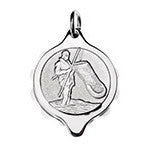 Stainless Steel Fisherman Pendant with 22