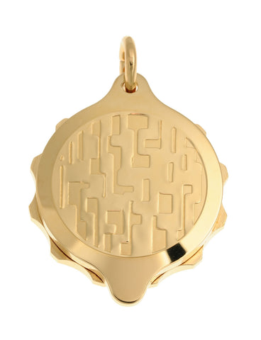 Gold Plated Modern Design Pendant with 22