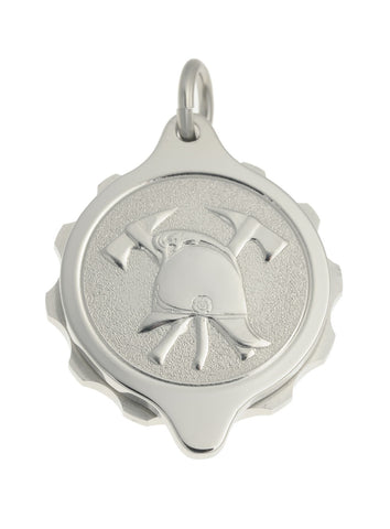 Stainless Steel Fire Brigade Pendant with 22
