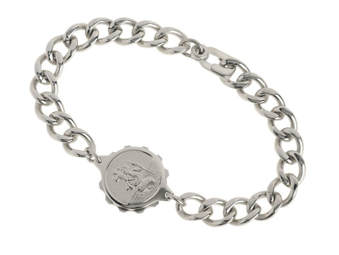 Stainless Steel Bracelet with St Christopher Capsule GENTS 235503