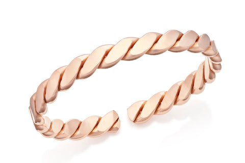 COPPER BANGLE CHUNKY ROPE LARGE 909B