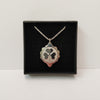 Stainless Steel Pendant with Shamrock on 22