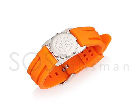 WATCH ATTACHMENT WITH RUBBER STRAP : ORANGE  237 555