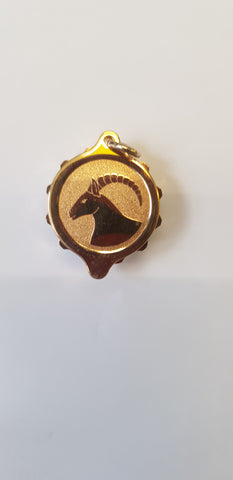 GOLD TONE ZODIAC WITH ARIES 222310 WITH 22