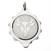 Stainless Steel Plated Zodiac Pendant on 22