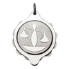 Stainless Steel Plated Zodiac Pendant on 22