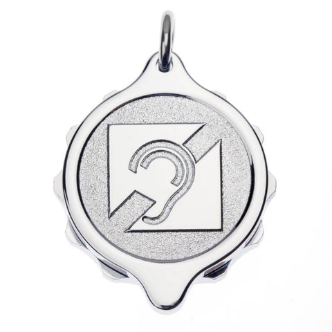 Chrome Plated Pendant with 22