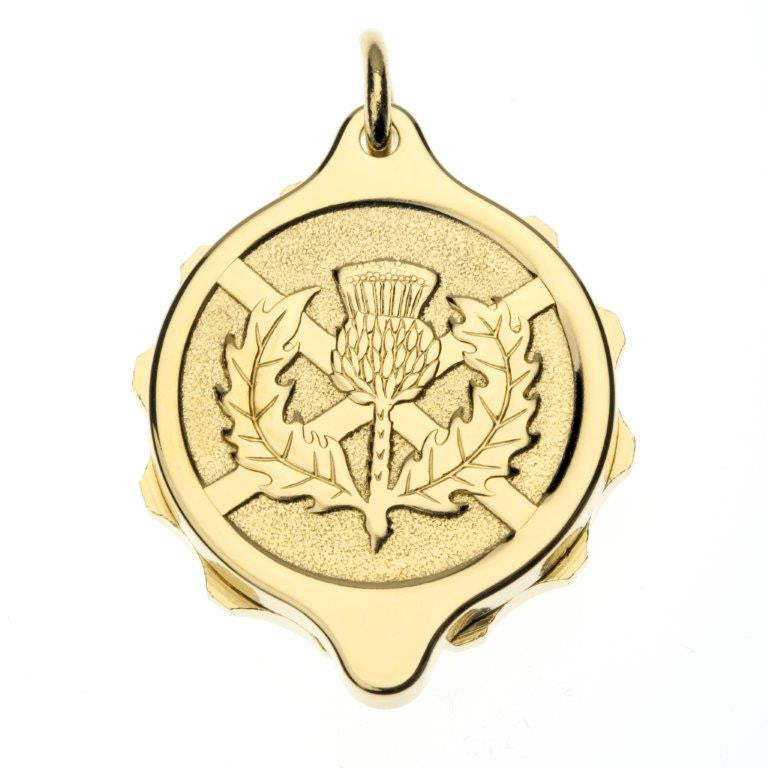 Gold Tone Scottish Thistle with 22
