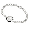 Stainless Steel Plain Bracelet & Capsule - Medical/identification jewellery  235501 GENTS