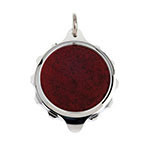 Chrome Plated (Coloured Pendant with 22