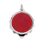 Chrome Plated (Coloured Pendant with 22