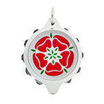 Chrome Plated (Coloured Pendant with 22