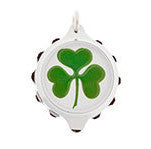 Chrome Plated (Coloured Pendant with 22
