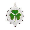 Stainless Steel Pendant with Shamrock on 22
