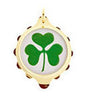 Stainless Steel Pendant with Shamrock on 22
