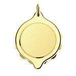 Gold Plated Plain Capsule - Capsule only. 222004