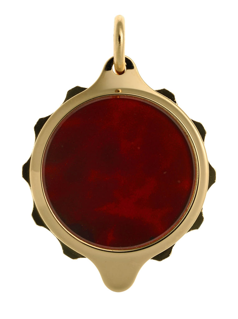 Gold Tone (Coloured Pendant with 22