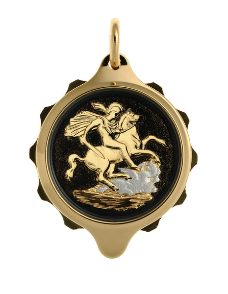 Gold Tone (Coloured Pendant with 22