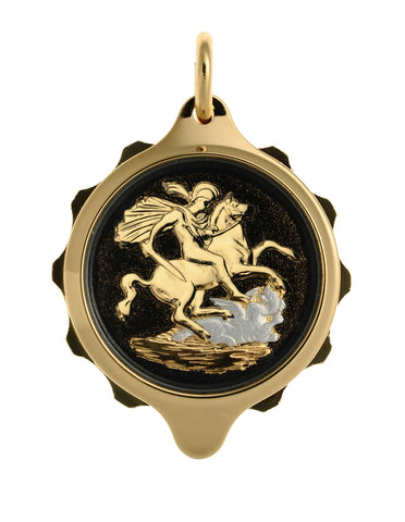 Gold Tone (Coloured Pendant with 22