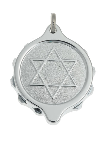 Chrome Plated Pendant with 22