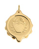 Gold Plated Zodiac Pendant with 22