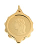 Gold Plated Zodiac Pendant with 22