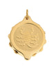 Gold Plated Zodiac Pendant with 22