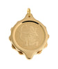 Gold Plated Zodiac Pendant with 22