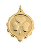 Stainless Steel Pendant with Shamrock on 22