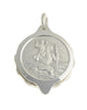 STEEL ST CHRISTOPHER PENDANT AND 22