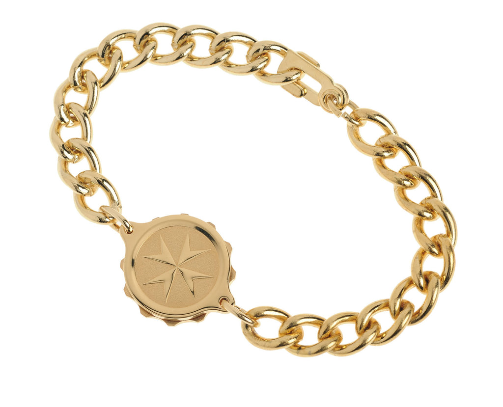 Gold Tone Bracelet with St John / Malta Cross 232333