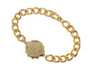 GENTS GOLD TONE TALISMAN BRACELET WITH ST CHRISTOPHER 232335