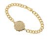 GENTS GOLD TONE TALISMAN BRACELET WITH ST CHRISTOPHER 232335